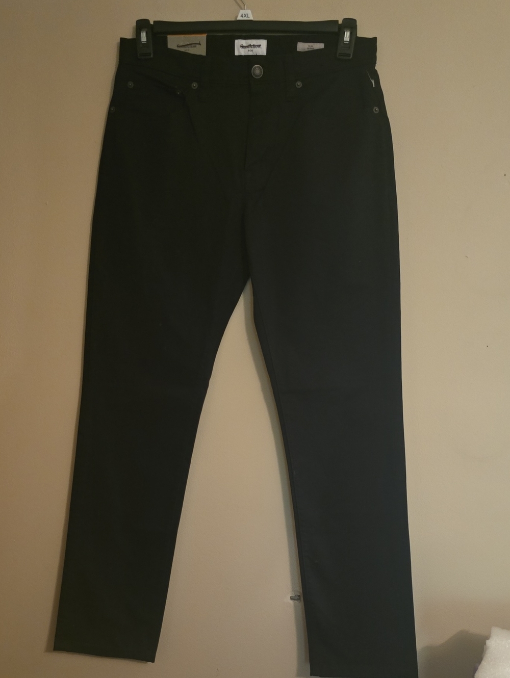 New‎ Goodfellow Men's 32x32 Slim Black Straight-Leg Jeans